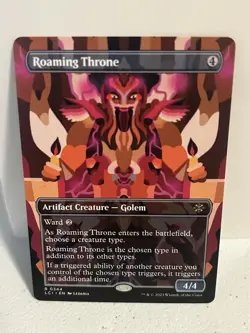 Roaming Throne (Borderless) - Lost Caverns of Ixalan Rare Golem 344 English - Image 1