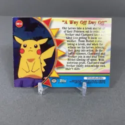 2000 Topps Pokemon TV Animation Series 3 A Way Off Day Off Charizard Foil - Image 2