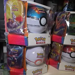 4x Pokemon TCG Sam’s 3-pack Pokeball Tin with 2 Kanto Power Tins 820650106361 - Image 2