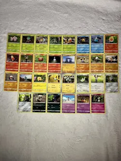 Pokemon TCG Yuka Morii Clay Pokemon 30 Card Lot – No Duplicates – LP/NM - Image 1