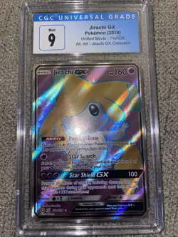 Pokemon TCG Jirachi GX Unified Minds 79a/236 Holo Promo CGC Graded 9 - Image 1