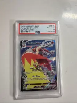 2022 Pokemon SWSH FA/BLAZIKEN VMAX Silver Tempest #TG15 PSA 10 - Image 1