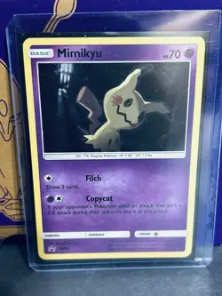 Mimikyu SM99 Black Star Promo Holo Pokemon card NM Shining - Image 1