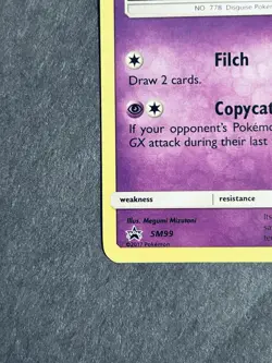 Mimikyu SM99 Black Star Promo Holo Pokemon card NM Shining - Image 5
