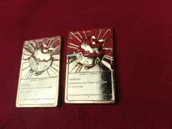 Pokemon Togepi 23K Gold Plated Card Nintendo 1999 Burger King Lot Of 2 - Image 5