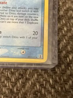 2005 Pokemon Ditto (Squirtle) EX Delta Species 40/113 - Image 4