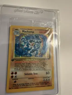 SEALED Pokemon Machamp 008/102 Deck Exclusives Holo Rare 1st Edition 100 HP 1999 - Image 3