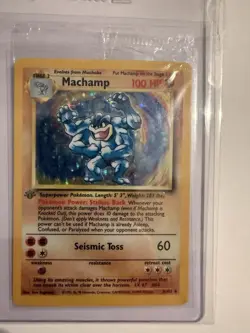 SEALED Pokemon Machamp 008/102 Deck Exclusives Holo Rare 1st Edition 100 HP 1999 - Image 5