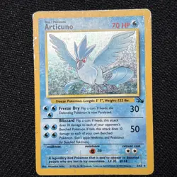 Pokemon Articuno Fossil 2/62 70 HP Holo Rare Holo English Wizards 1999 TCG Card - Image 1