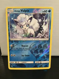 Alolan Vulpix 21/145 Pokemon Guardians Rising Common Reverse Holo - Image 1