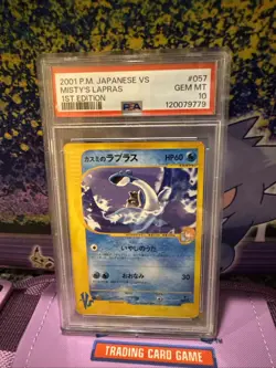 2001 Pokemon Japanese VS Misty’s Lapras 1st Edition PSA 10 - Image 1
