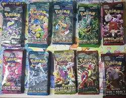 Pokemon TCG Korean Booster Pack Random Sets Lot of 33 Sealed Packs - Image 1