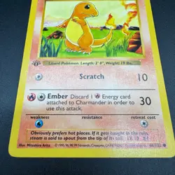 Pokemon TCG Charmander 1st First Edition Base Set Shadowless 46/102 Common WOTC - Image 3