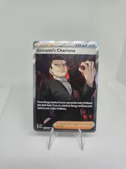 Giovanni's Charisma 197/165 Full Art SR Pokemon 151 English - Image 2