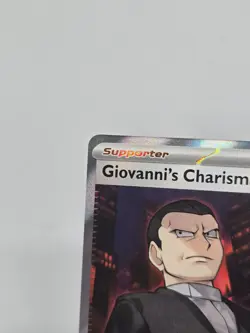 Giovanni's Charisma 197/165 Full Art SR Pokemon 151 English - Image 3