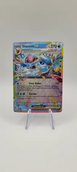 Pokemon TCG: Glaceon ex 026/131 Holiday Calendar Snowflake Stamp - NM - Image 1