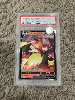 PSA 10 Lance's Charizard V 133 Celebrations Collection Pokemon - Image 3