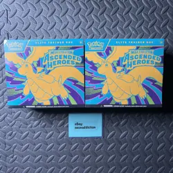 [SET OF 2] Pokemon TCG Ascended Hero’s Elite Trainer Box ETB Mega Evolutions - Image 1