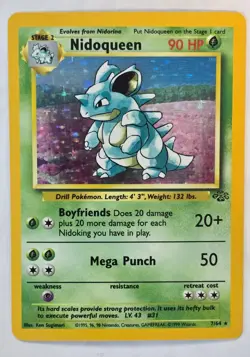 Nidoqueen 1999 Pokemon Jungle Holo 07/64 - Image 1