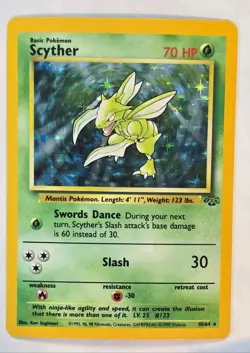 Scyther Pokemon 1999 Jungle Holo 10/64 - Image 1