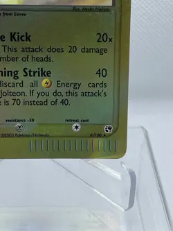 👉 Pokemon TCG Jolteon 6/100 EX Sandstorm Reverse Holo Rare 2003 - Image 4