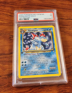Pokemon Neo Genesis 1st Edition Holo Feraligatr 4/111 PSA 3 - Image 1