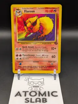 Pokemon TCG Flareon 19/64 Jungle WOTC Vintage Non Holo (NM/LP) - Image 1