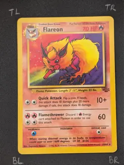 Pokemon TCG Flareon 19/64 Jungle WOTC Vintage Non Holo (NM/LP) - Image 3