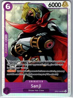 Sanji OP07-064 SR English 500 Years in the Future - One Piece Card - NM - Image 1
