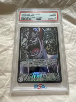 PSA 10 Gecko Moria OP06-090 One Piece Japanese Jpn Alt Leader - Image 1