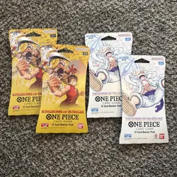One Piece Sleeved Booster Pack Lot Of 4 (2) Awakening Of The New Era (2) OP-04 - Image 1