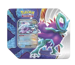 Pokemon Paradox Destinies Walking Wakes ex Tin w/5 Booster Packs New/Sealed - Image 1