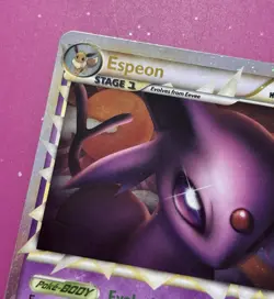 2010 POKEMON HG&SS UNDAUNTED ESPEON PRIME 81/90 ULTRA RARE HOLO FOIL - Image 2