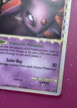 2010 POKEMON HG&SS UNDAUNTED ESPEON PRIME 81/90 ULTRA RARE HOLO FOIL - Image 5