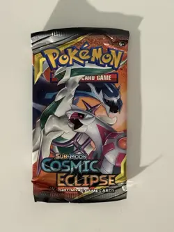 Pokemon SM Cosmic Eclipse Booster Pack Art Set New Sealed Pack - Image 1