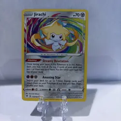 Pokemon Card TCG Jirachi Amazing Rare Holo SWSH04: Vivid Voltage 119/185 NM - Image 1