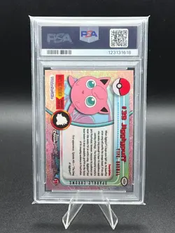 2000 Topps Chrome Pokemon TV Jigglypuff Sparkle #39 PSA 8 - Image 2