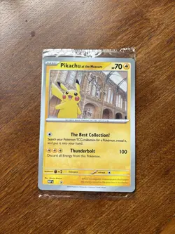 Pikachu At The Museum Pokemon TCG Jumbo Card SEALED Brand New MEP Promo - Image 1