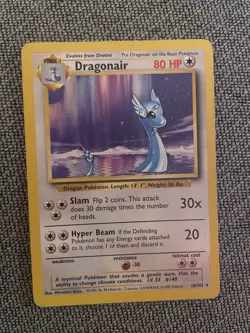 Pokemon TCG Dragonair Base Set 18/102 Regular Rare Card - Image 1