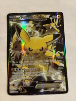 Pikachu EX XY124 Promo Holo Pokemon TCG XY Set 130 HP Card - Image 1