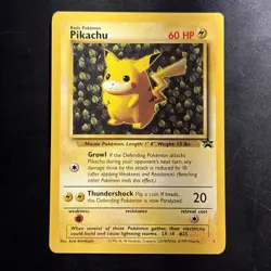 Pokemon Vintage Ivy Pikachu #1 WotC Black Star League Promo 1999 - Image 1
