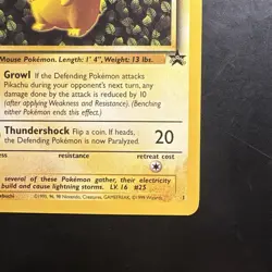 Pokemon Vintage Ivy Pikachu #1 WotC Black Star League Promo 1999 - Image 4