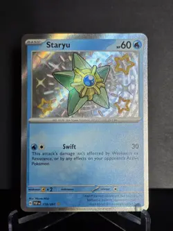 Pokemon TCG Staryu Reverse Holo Shiny Rare 118/091 SV: Paldean Fates - Image 1
