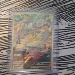 Pokemon Pikachu Scarlet & Violet 151 Illustration Rare Full Art 127/165 Holo - Image 1