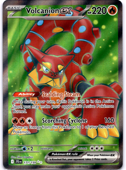 Pokemon TCG Volcanion ex 171/159 Journey Together Full Art Holo Rare Near Mint - Image 1