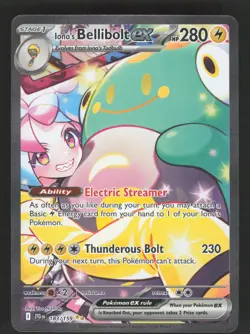 Iono's Bellibolt ex 183/159 Pokemon TCG SV09: Journey Together NM - Image 1