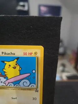 Pokemon Surfing Pikachu #28 Black Star Promo Vintage MP+ WOTC Ct5 - Image 3