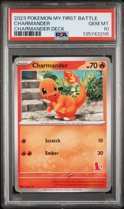2023 POKEMON MY FIRST BATTLE-CHARMANDER DECK CHARMANDER PSA 10 - Image 1