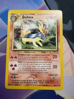 Pokemon Quilava - WOTC Neo Genesis Uncommon 47/111 Unlimited 2000 - Image 1