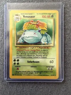 Pokemon TCG Venusaur Base Set 1999 Holo Unlimited Rare - Image 1